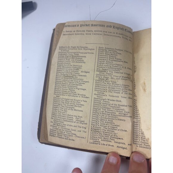 Shakespeares Merchant Of Venice Hardcover Book 1920 Macmillan Pocket Classics Ed - Picture 4 of 5